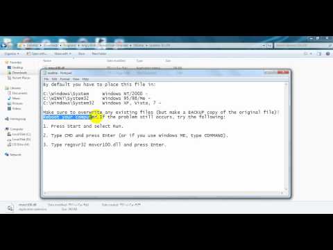 comment installer mfc71.dll