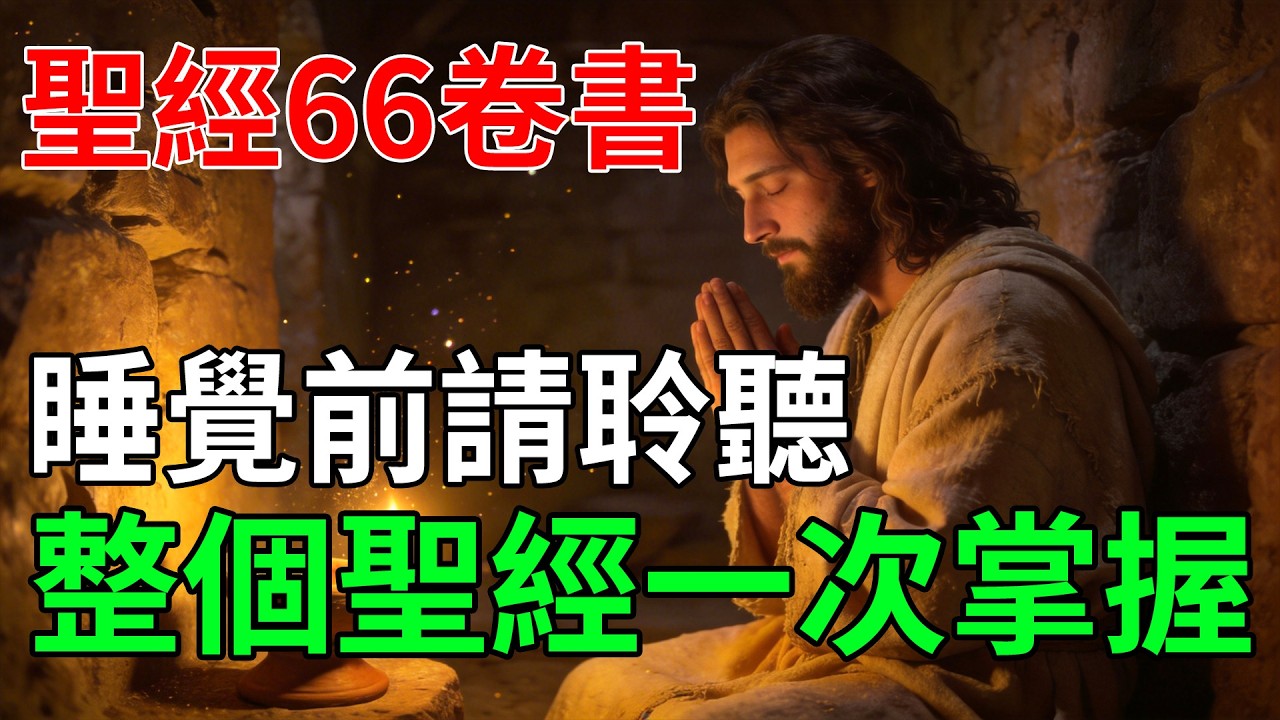 聖經全書66卷核心概要：深夜沉浸式聆聽，從萬物起源到永恆終局的完整啟示#每日靈修 #基督教語錄 #福音 #耶穌 #神的話語 #聖經解說 #睡前故事