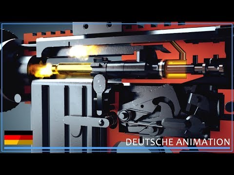 How an M16/AR-15/M4 rifle works (animation)