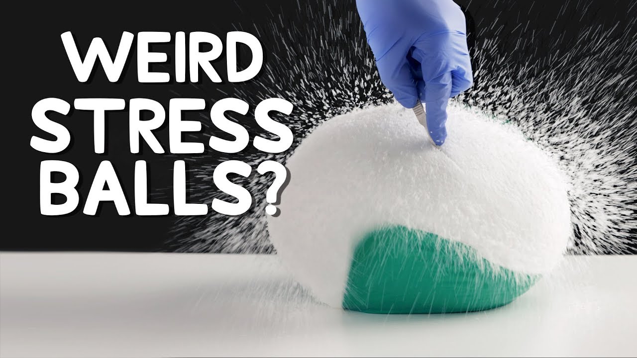 Destroying Giant Stress Balls (Satisfying)