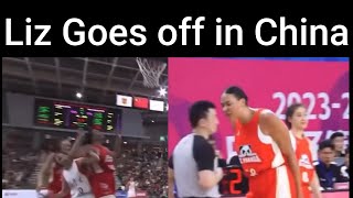 Liz Cambage goes off again in China - Another Cheap Shot to add to her history!