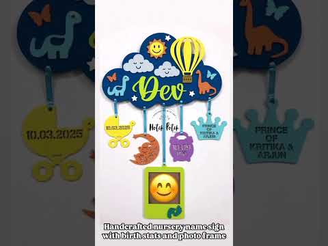 ✨Handcrafted nursery name signs✨ @Hotchpotch.by.Gurjeet #newborn #infant #toddler #baby  #kids