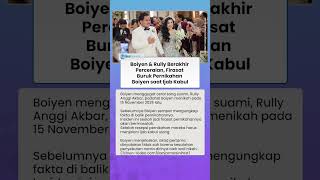 Boiyen dan Rully Anggi Berakhir Perceraian: Ada Firasat Buruk Pernikahan saat Ijab Kabul