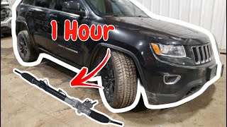 2011-2015 Jeep Grand Cherokee Steering Rack Replacement. (Easiest Way)