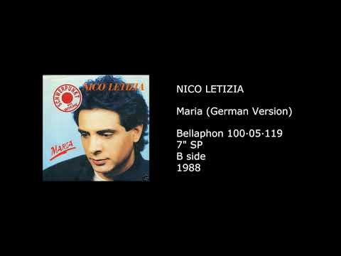 NICO LETIZIA (NICK LETIZIA) - Maria (German Version) - 1988