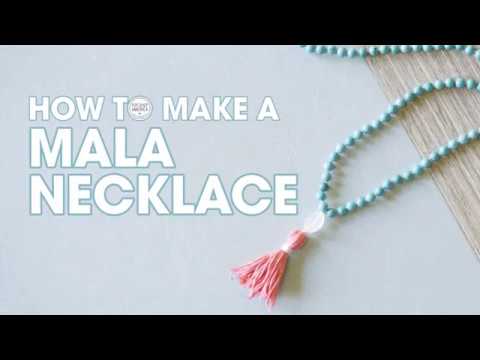 How to Make a Mala Necklace - DIY Tutorial