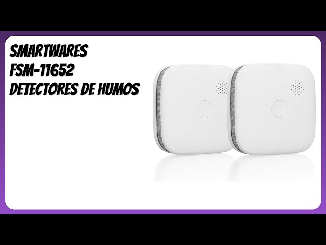 Vídeo relacionado con Detector de Humo Smartwares - Pila reemplazable con una duración de 5 años - Detección rápida y fiable - 85 dB - FSM-1175