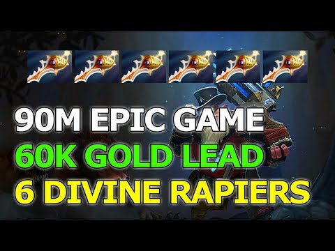 6 Divine Rapiers Epic Game Sniper | Dota 2 Highlights