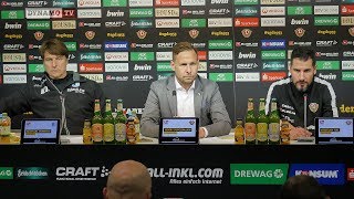 26. Spieltag | SGD - FCM | Pressekonferenz nach dem Spiel
