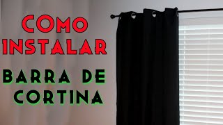 Como instalar soporte cortina de barra o cortinero decorativo tubular