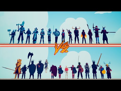 DARK SOULS TEAM vs ICE AND FIRE TEAM - Totally Accurate Battle Simulator | TABS