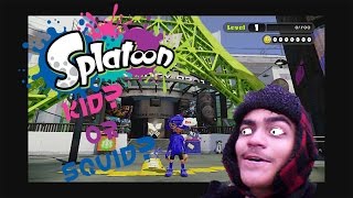 I'm a squid now! I'm a kid now! - Splatoon (level1)