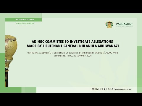 Ad Hoc Committee to Investigate Allegations made by Lieutenant General Mkhwanazi, 20 January 2026