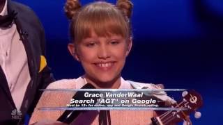 Grace VanderWaal with her original  Light The Sky    Semifinals 1 Full   America's Got Talent 2016