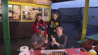 Corndog eating contest at Roseville