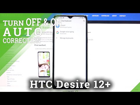How to Enter Text Correction Option in HTC Desire 20+ - Find Text Correction Options