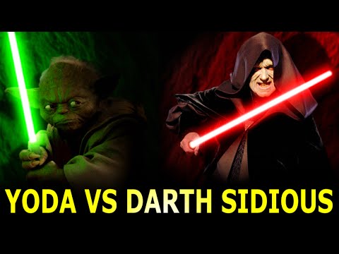 Yoda Vs Darth Sidious - Star Wars Versus