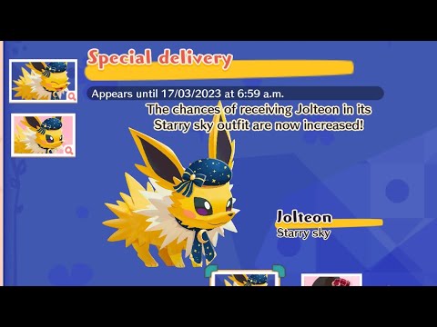 Pokémon Café Remix: Hisuian sneasel event and starry sky jolteon delivery