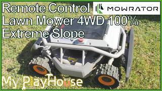Mowrator S1 Remote Control Lawn Mower 4WD 100% Extreme Slope -1582
