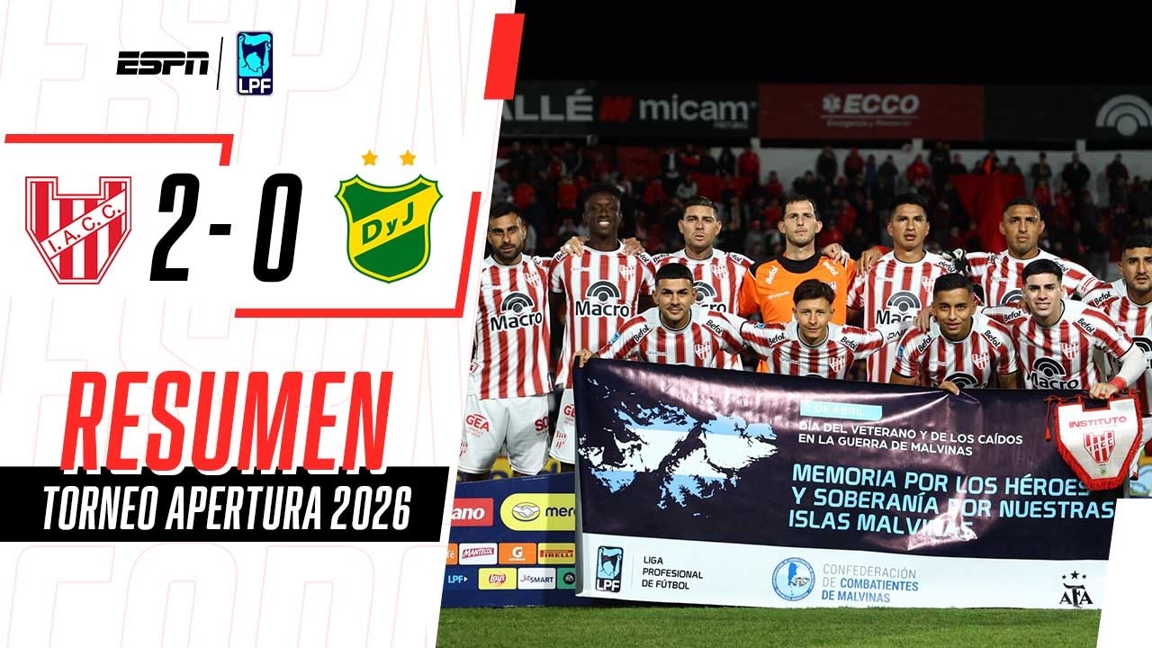 LA GLORIA VOLVIÓ AL TRIUNFO Y LE CORTÓ EL INVICTO AL HALCÓN | Instituto 2-0 Defensa | RESUMEN