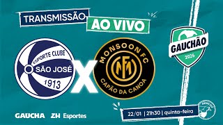 JOGO COMPLETO: SÃO JOSÉ 1x2 MONSOON | GAUCHÃO 2026 | 22/01/2026