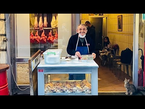 Istanbul street food | head meat of lamb | Turkish street food