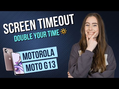 Motorola moto g13 - How to change Screen Timeout • 📱 • 🔆 • ⏱ • Tutorial