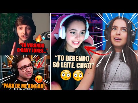 A TRETA PESADA DO ALANZOKA VS CALANGO E LARISSA FORA DE CONTEXTO - CLIPES ENGRAÇADOS (JOVENS REAGEM)