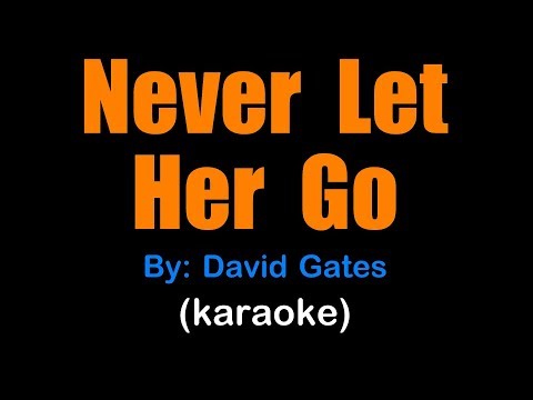NEVER LET HER GO - David Gates (karaoke version)