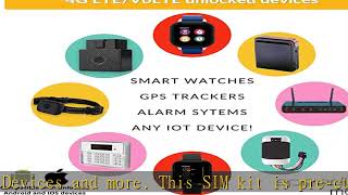 SpeedTalk Mobile $5 Preloaded GSM SIM Card for 5G 4G LTE GPS Trackers for Pet Kids Senior Vehicle C