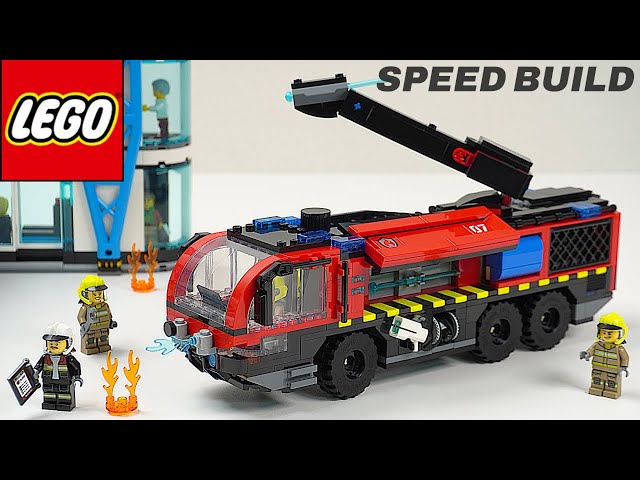 Vídeo relacionado con LEGO City Camión de Bomberos Aeroportuario de Juguete - Kit de Maquetas de Vehículo de Emergencias con 4 Minifiguras de Bomberos - Regalo de Cumpleños para Niños de 7+ Años - 60499