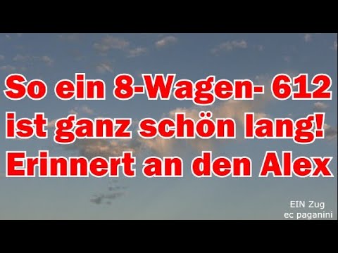 So ein 8- Wagen 612 ist ganz schön lang! Erinnert an den HVZ- Alex!