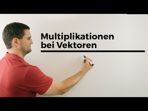 Multiplikationen bei Vektoren, Skalar-/Vektor-/Kreuzprodukt | Mathe by Daniel Jung