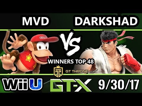 GTX 2017 Smash 4 - PG | MVD (Diddy Kong) vs E2C | Darkshad (Ryu) - Wii U W.Top 48