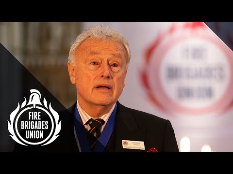 'The Firefighter's Prayer' read by Colin Livett | Centenary Service | Fire Brigades Union