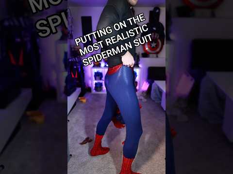 MOST REALISTIC SPIDERMAN SUIT #spiderman #unboxing #marvel #peterparker #shorts