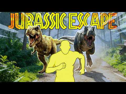 Immersive Interactive Warm Up | JURASSIC WORLD ESCAPE | ADVENTURE WORKOUT | RUN FROM THE T-REX! 🦖