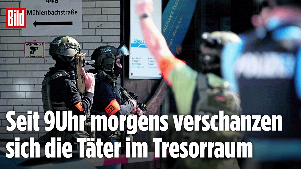 GEISELNAHME IN SINZIG: Polizei-Großeinsatz in Volksbank LIVE bei BILD