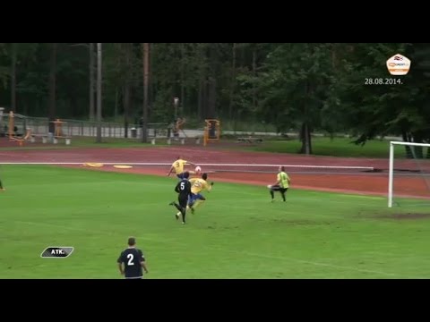 28.08.14 ANTONS KURAKINS scores goal vs FC Jurmala_video sportacentrs.com