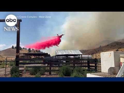 Wildfires raging across the Pacific Northwest