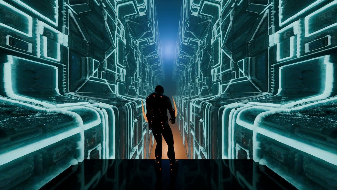 High-Tech Sci-Fi Corridor 3D Model