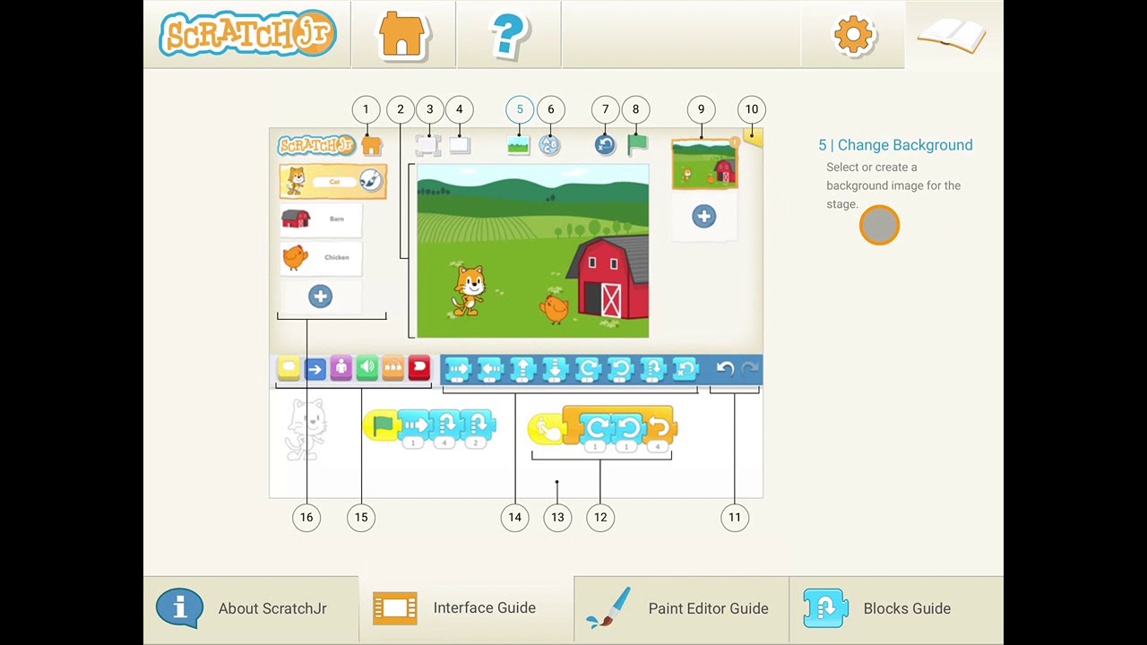 Scratch Jr Interface Guide