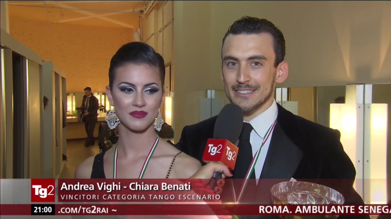 TG2 6a Edizione del Festival & Campionato di Tango 2017 - Andrea Vighi y Chiara Benati