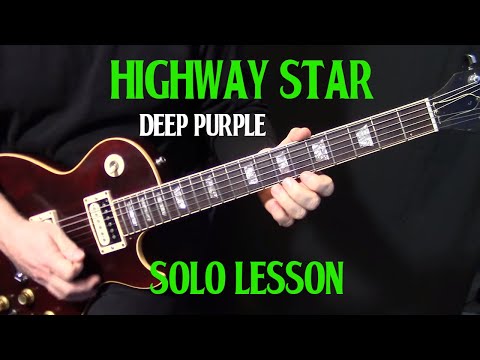 how to play "Highway Star" by Deep Purple Ritchie Blackmore - guitar solo lesson Part 2
