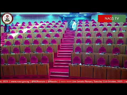 LIVE SENATE PLENARY TUESDAY, 21ST  0F OCTOBER 2025.