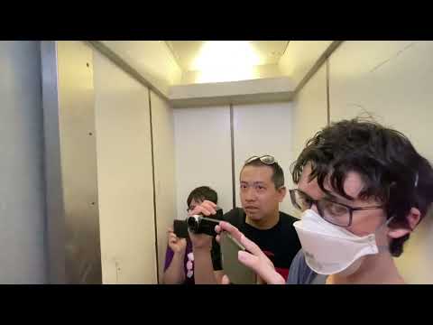 Tiny Vintage Serge Elevator at 46 West 46th Street New York City with Three Others