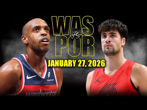 Washington Wizards vs Portland Trail Blazers Full Game Highlights – January 27, 2026 | NBA Season