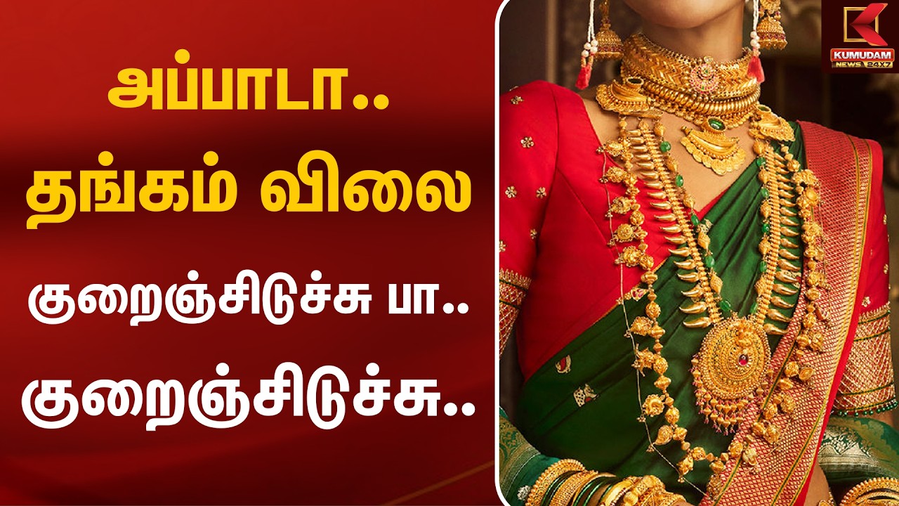 அப்பாடா.. தங்கம் விலை குறைஞ்சிடுச்சு பா.. குறைஞ்சிடுச்சு.. | Gold Rate Today | Kumudam News