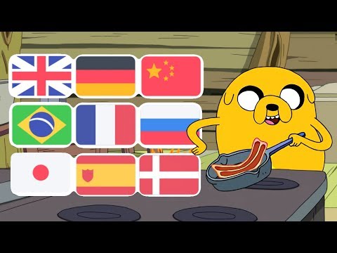 Adventure Time - Bacon Pancakes Song In Various Languages