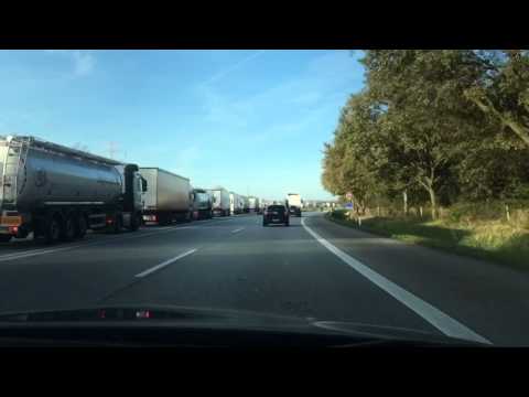 Zeitraffer - Fahrt über das Kreuz Hamburg-Ost - 28.10.2014